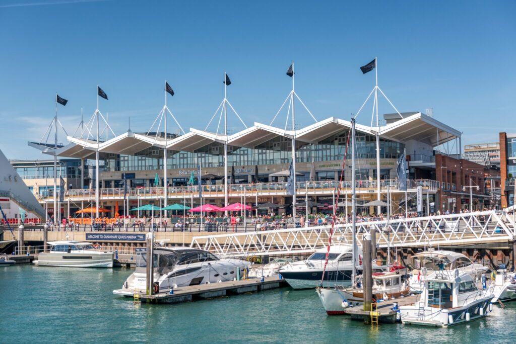 Gunwharf Marina, Portsmouth UK